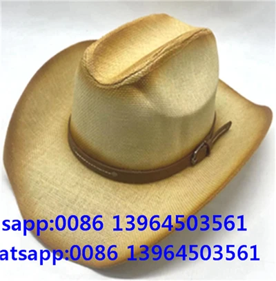 Straw Sun Shade Nuv Ntses Txiv Neej Fedora Hat