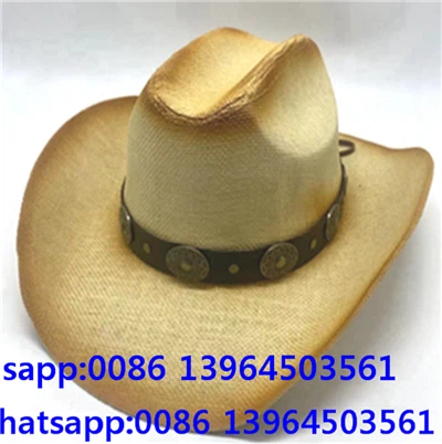 Kev ntxhov siab Straw Fedora lub kaus mom nrog khawm Sawb