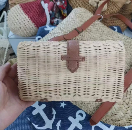 Me Rattan Hand Woven Evening Bag