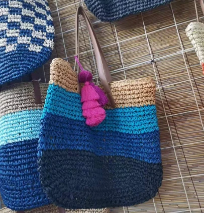 Gradient Ramp Crochet Ntxhais Poj Niam Hnab