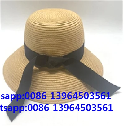 Straw lub kaus mom nrog hneev dai sa sunshade poj niam lub kaus mom