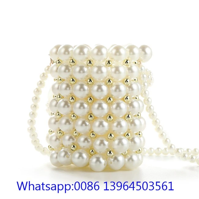 Vintage Pearl Bead Hnab