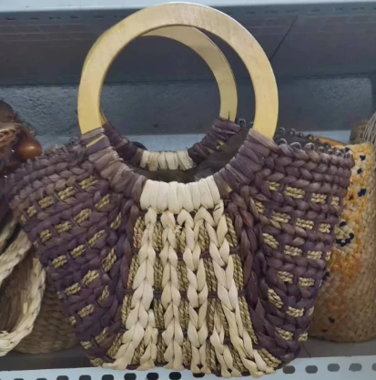 Maub xim tes woven Yeeb Quav Poj Niam Lub Hnab