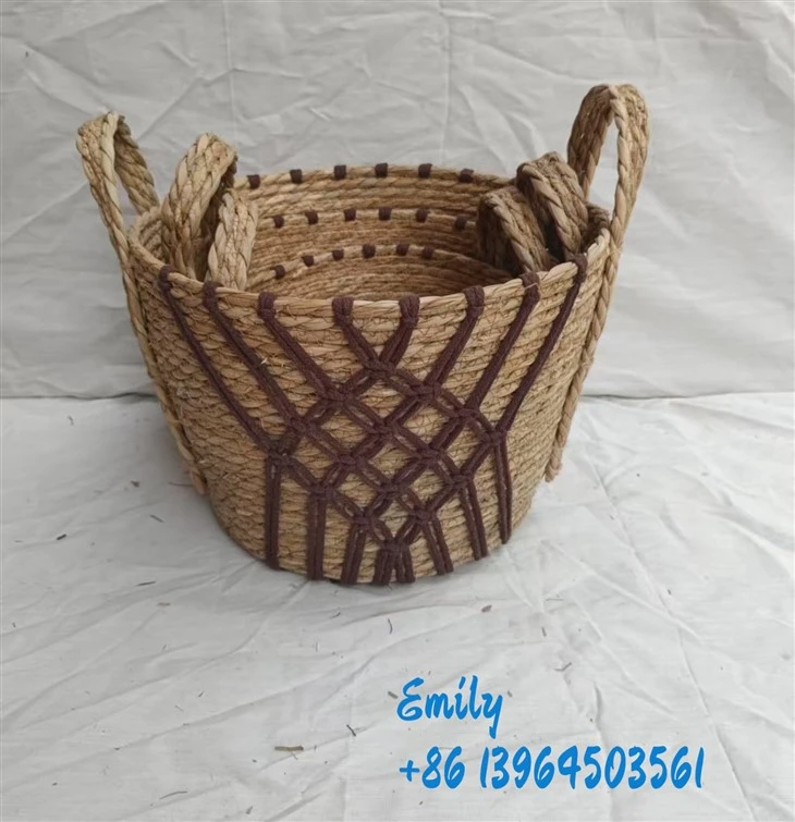 Handwoven Seagrass cia lub pob tawb