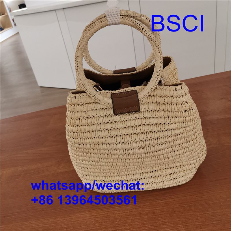 Khw Straw Bag rau lub caij ntuj sov