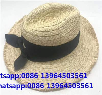Dub Bowknot Tassel Fedora Tshav Straw Hat