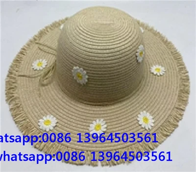 Tassal Baby Girl Paj Straw Hat Rau Lub Caij Ntuj Sov