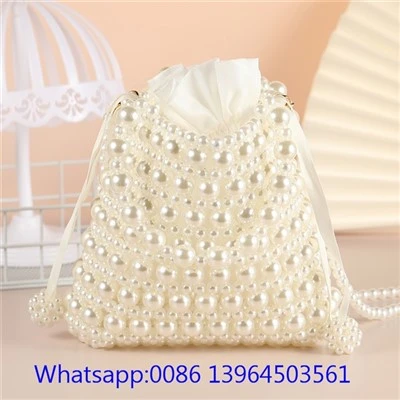 Faux Pearl Handbag Rau Cov Poj Niam