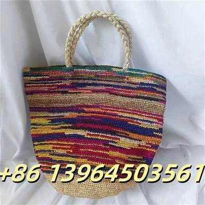 Xuas tes ua Ntau xim Raffia Thoob