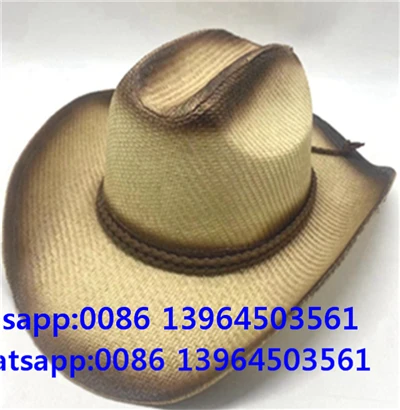 Unisex Jazz Style Straw Cowboy Lub kaus mom