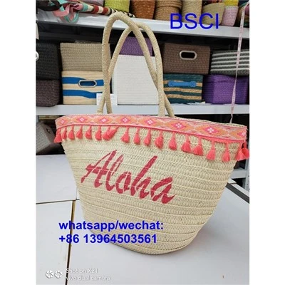Chic Beach Cab Straw Hnab