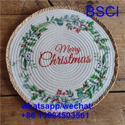 Christmas Placemats nrog Dej Hyacinth