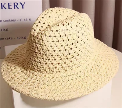 Paj Hollow Handmade Staw Women Hat