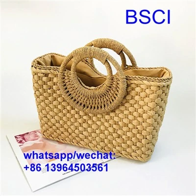 Woven Beach Bag Lub xub pwg nyom